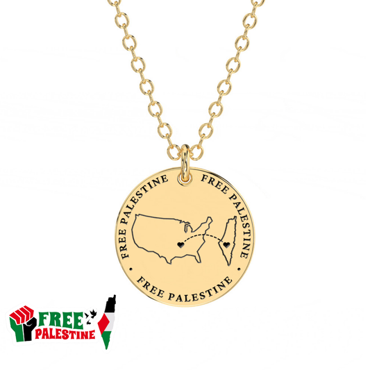 USA Palestine Pendant