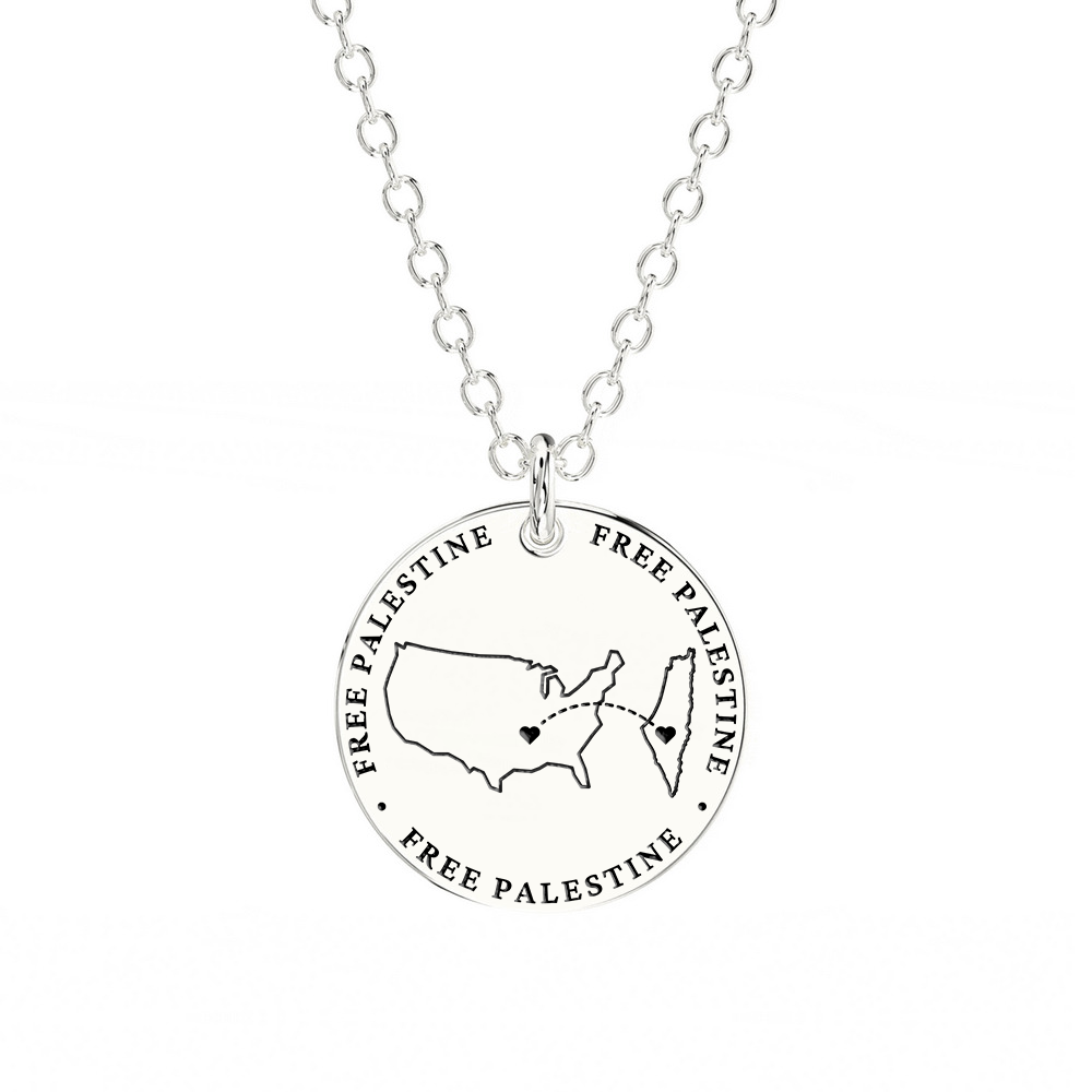 USA Palestine Pendant
