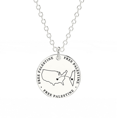 USA Palestine Pendant